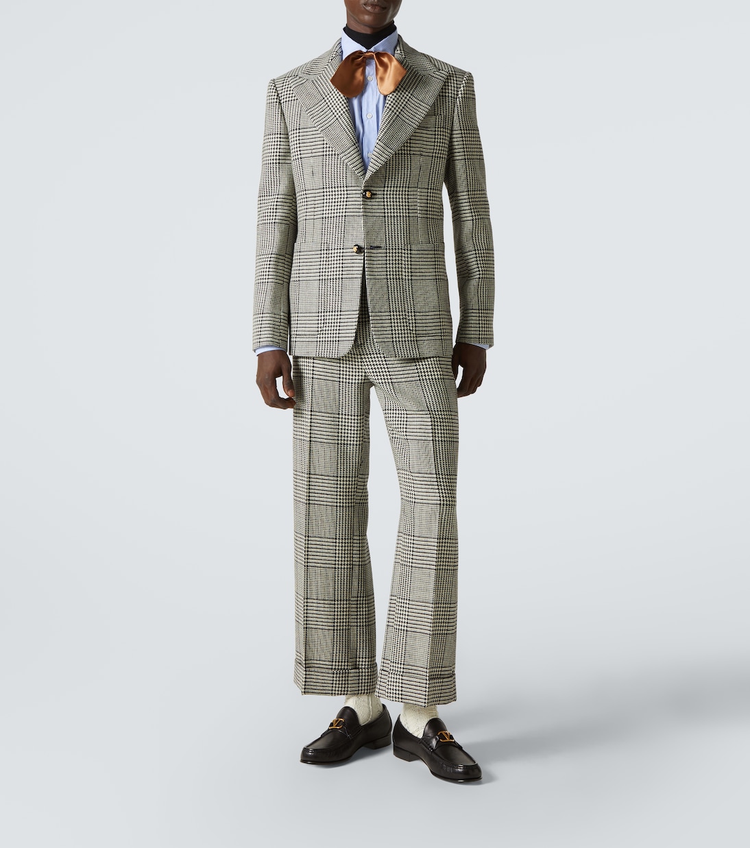 Houndstooth virgin wool blazer | Valentino