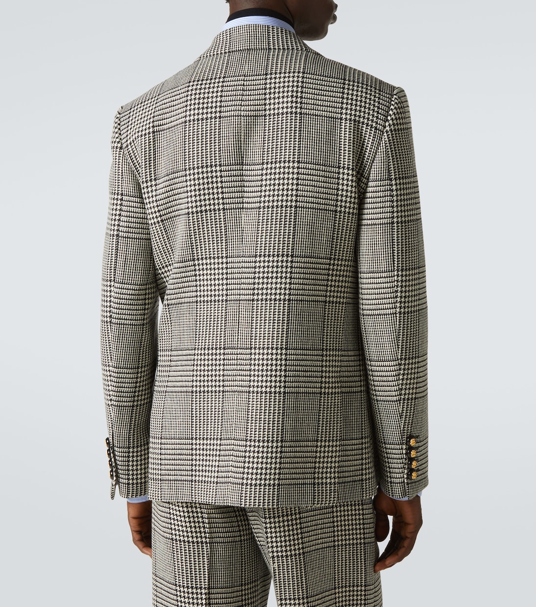 Houndstooth virgin wool blazer | Valentino