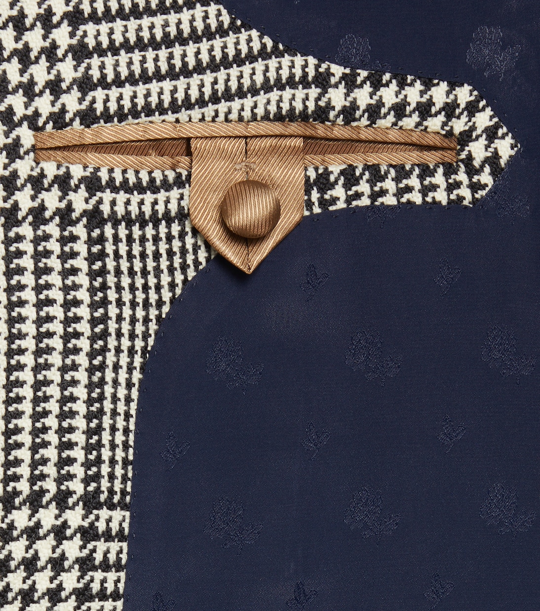 Houndstooth virgin wool blazer | Valentino