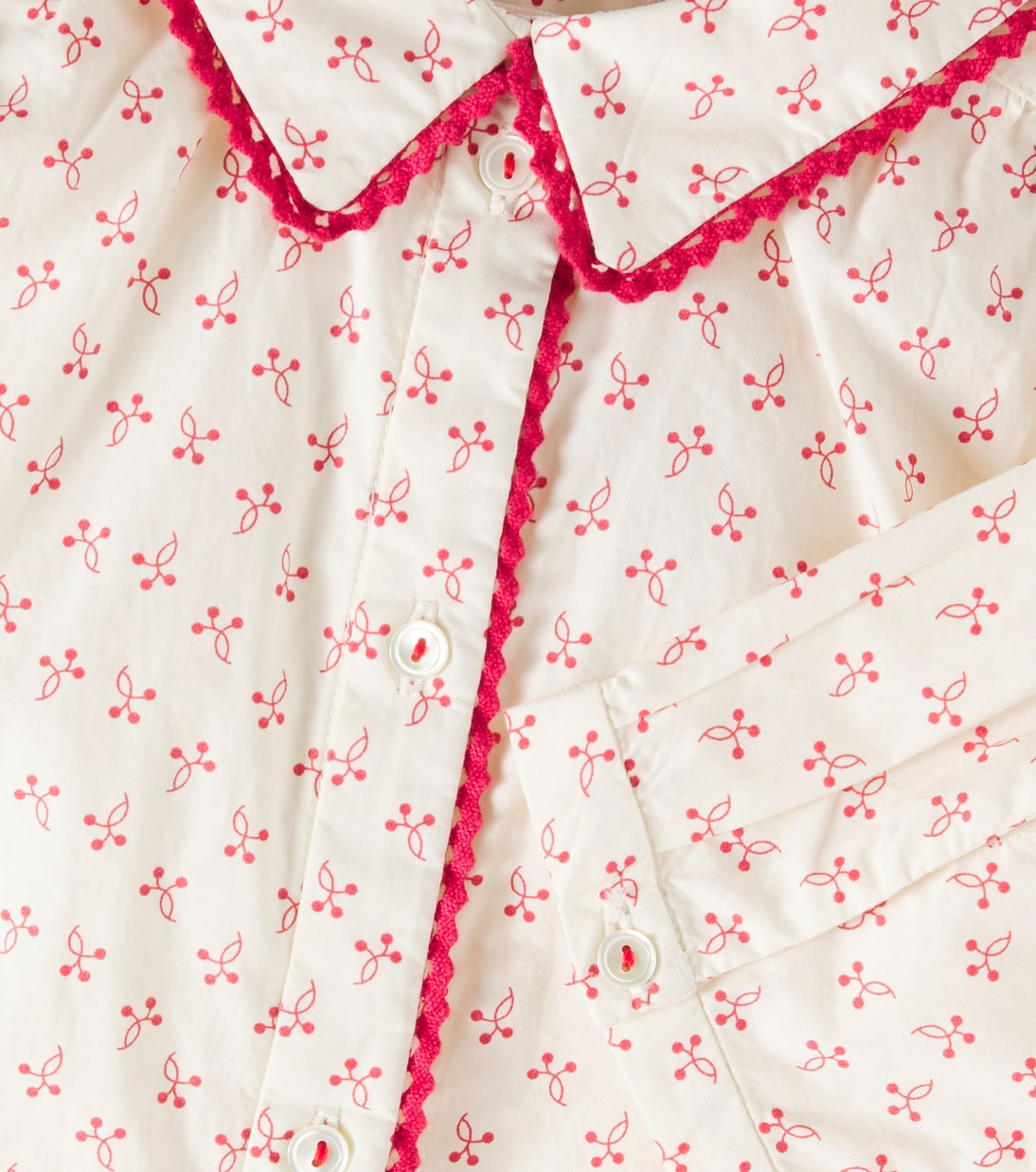 Bedruckte Bluse Basiline aus Baumwolle | Bonpoint