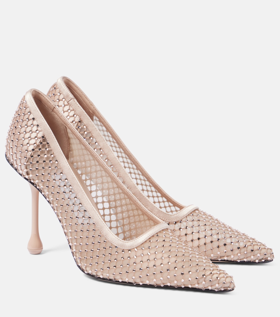 Scarpe con tacco JIMMY CHOO Ixia 95 in mesh decorato per uno stile giovane e audace