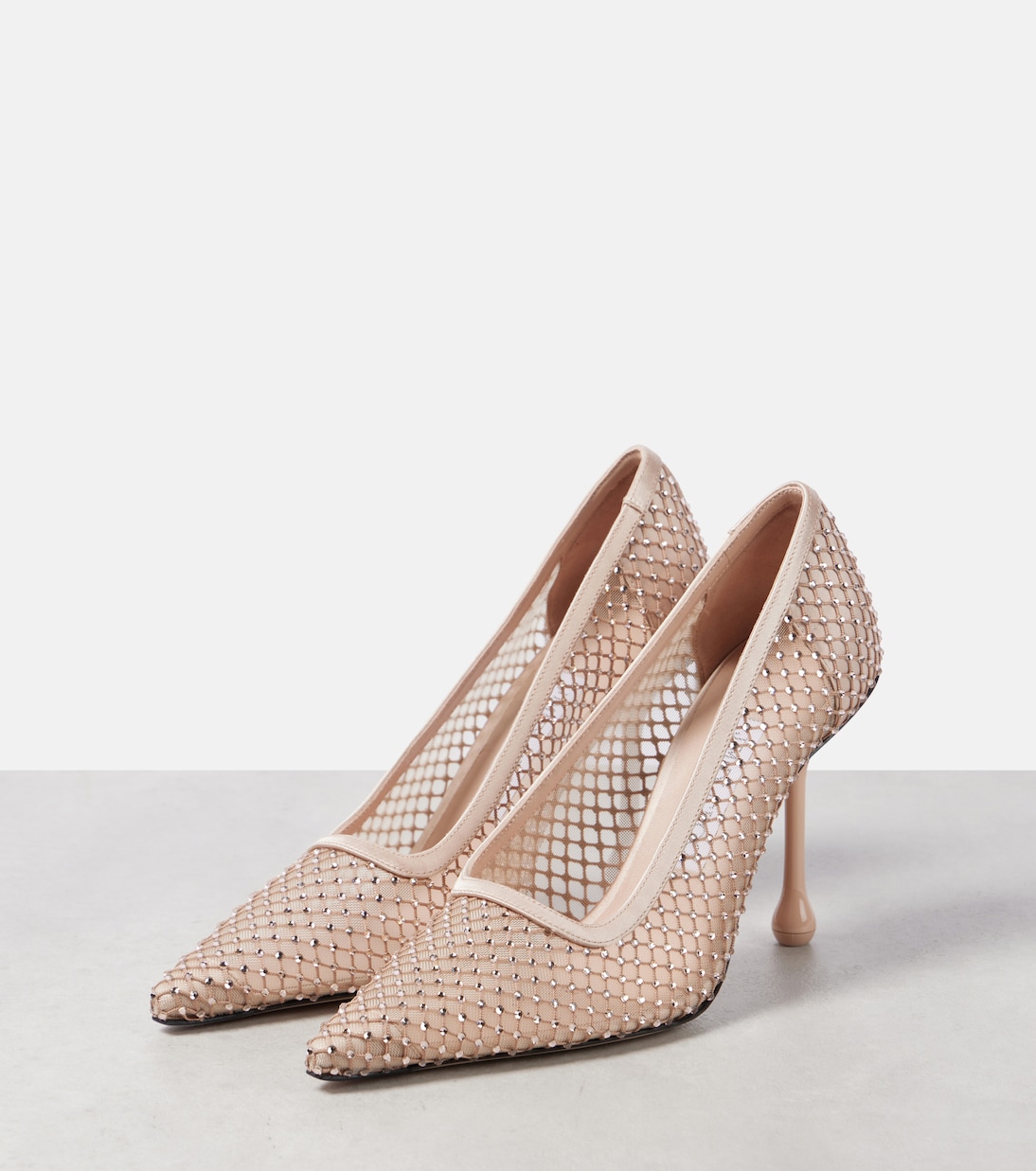 Scarpe con tacco JIMMY CHOO Ixia 95 in mesh decorato per uno stile giovane e audace