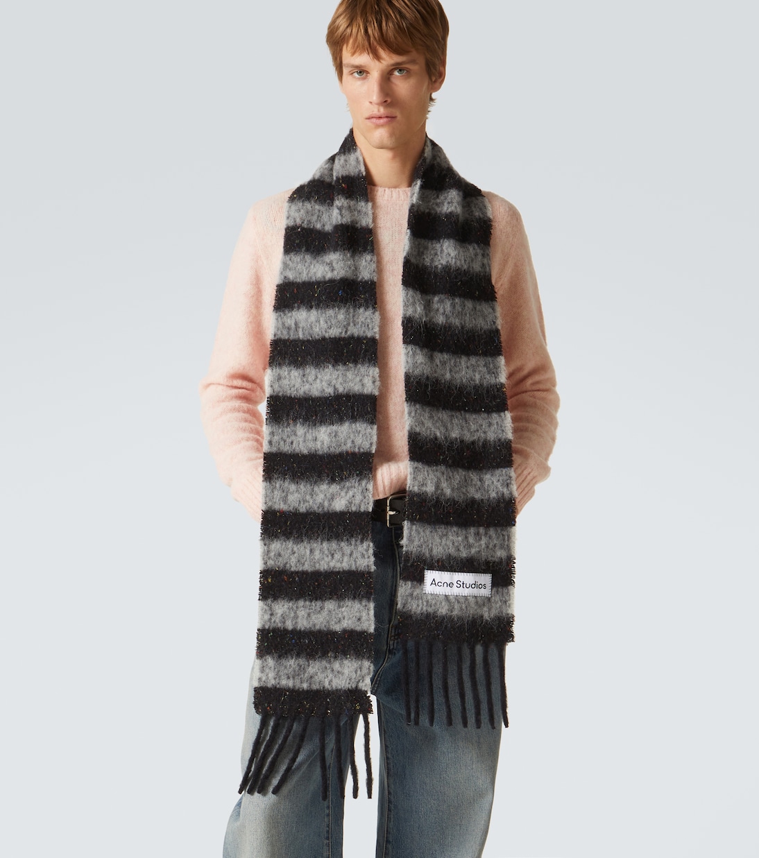 Sciarpa in misto alpaca a righe | Acne Studios