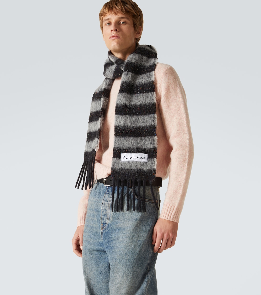 Sciarpa in misto alpaca a righe | Acne Studios