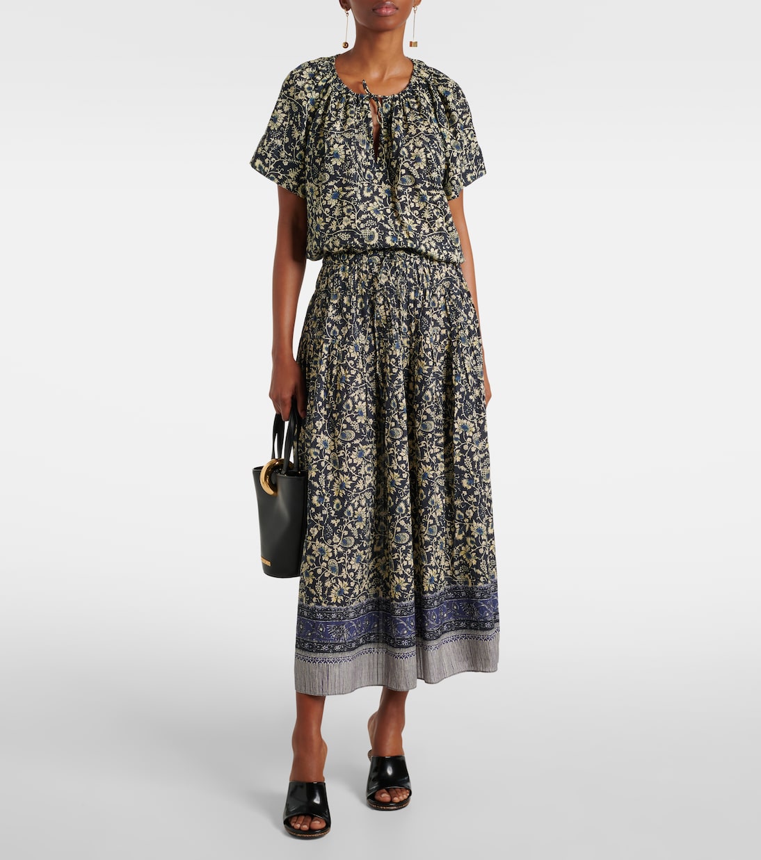 Top Sena in misto cotone con stampa | Ulla Johnson