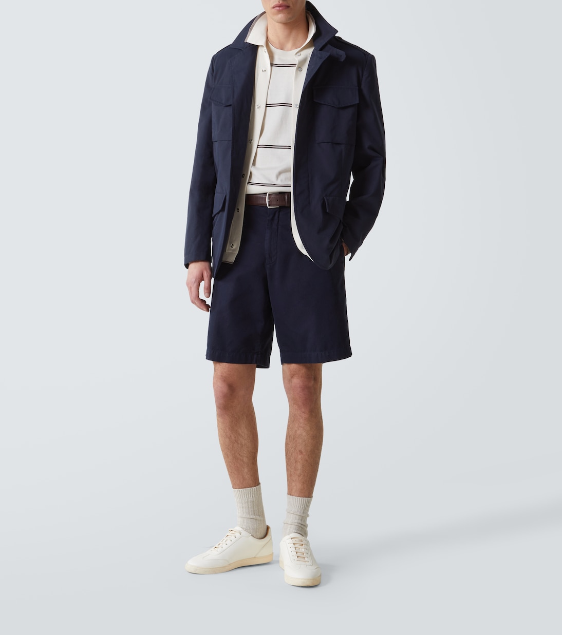 Cotton-blend field jacket | Brunello Cucinelli