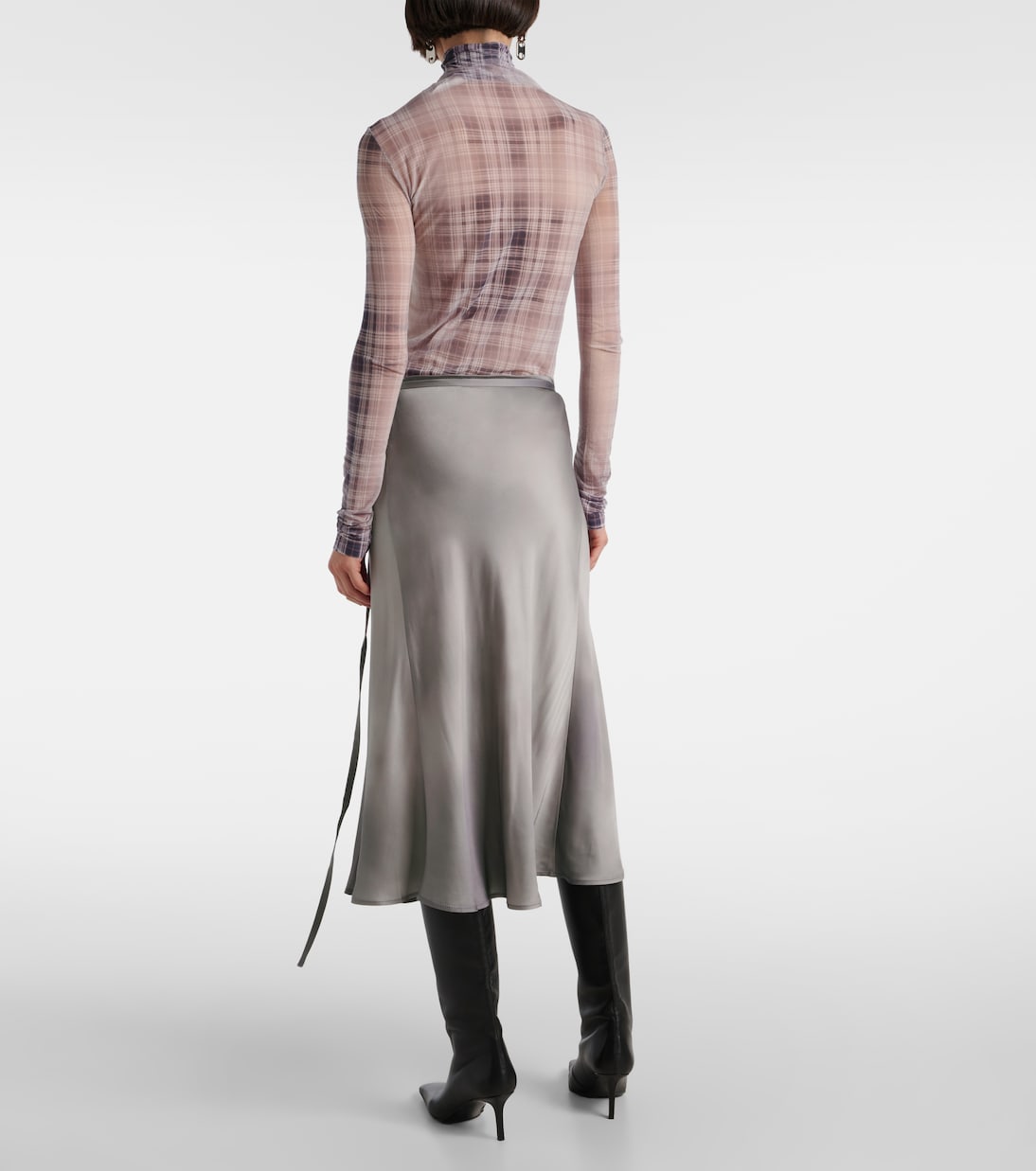 Falda envolvente de satén | Acne Studios
