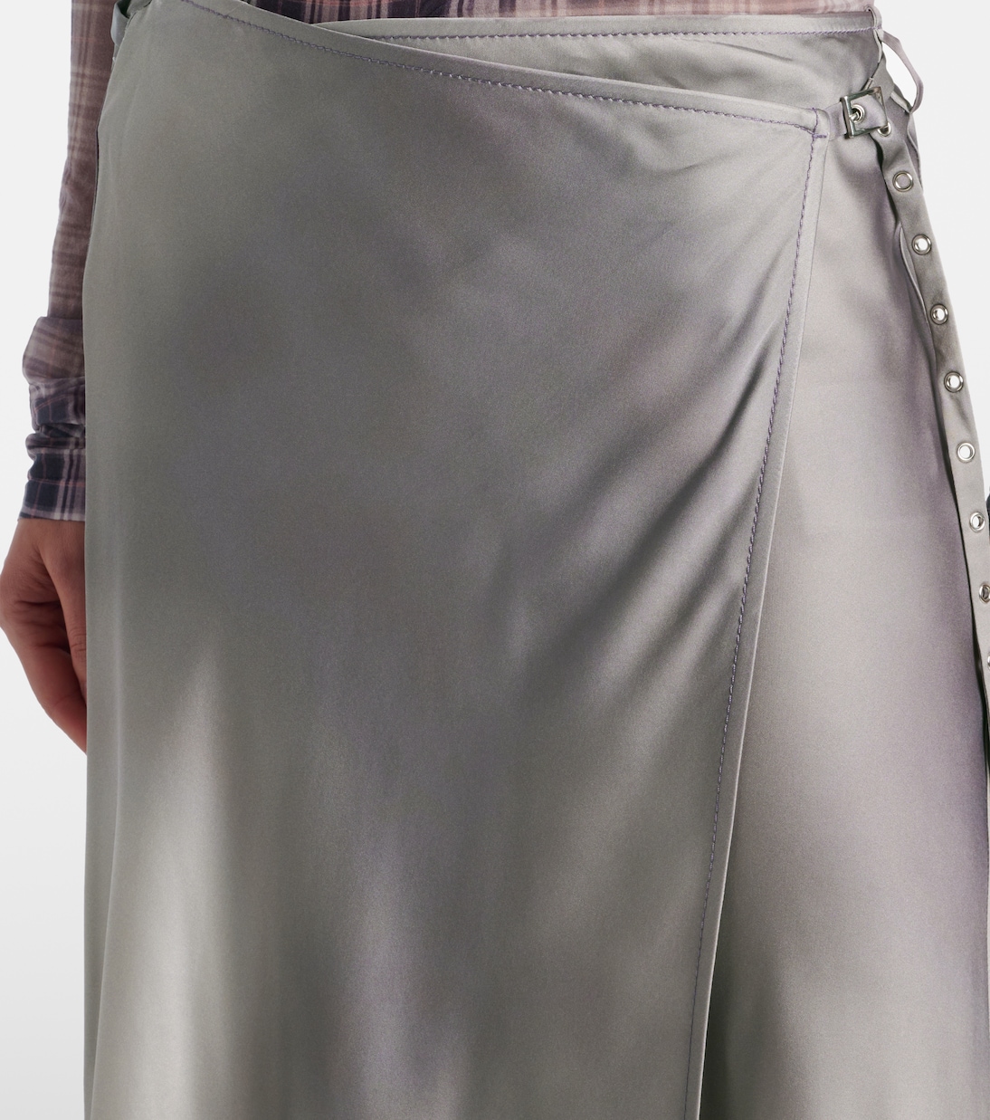 Falda envolvente de satén | Acne Studios