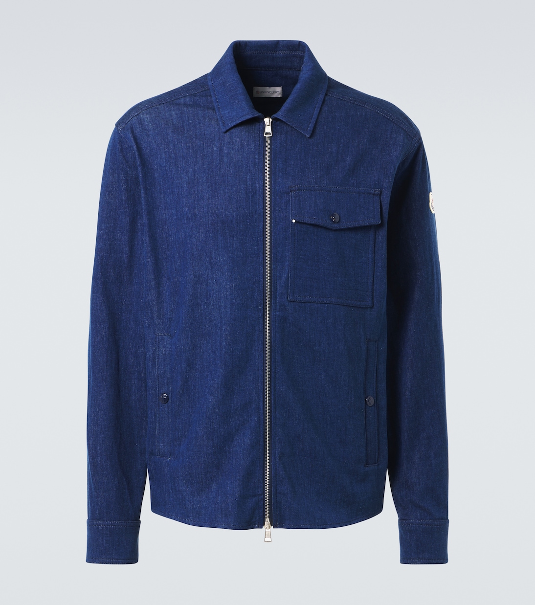 Chaqueta en denim con cremallera | Moncler