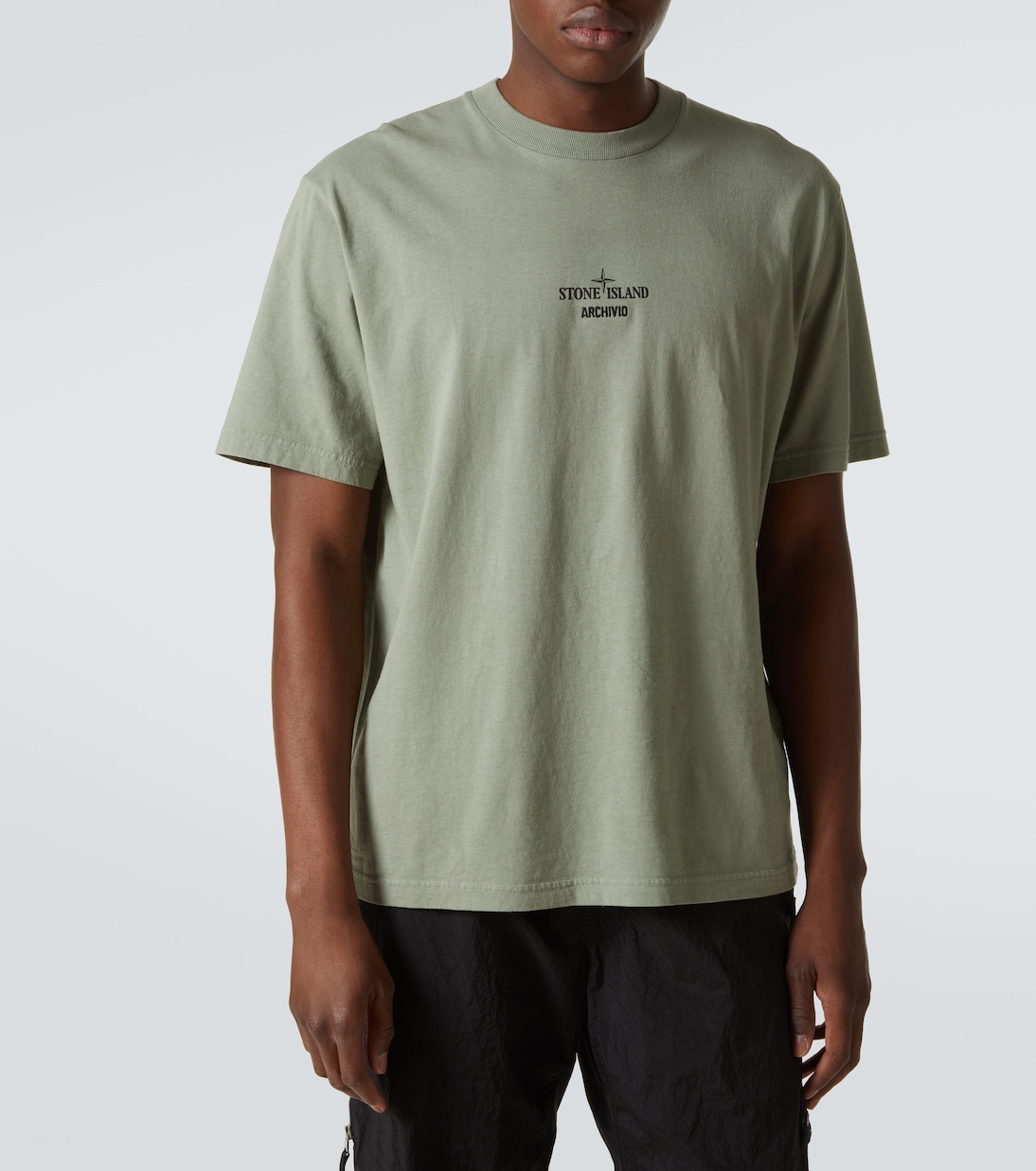 Camiseta de jersey de algodón con logo | Stone Island