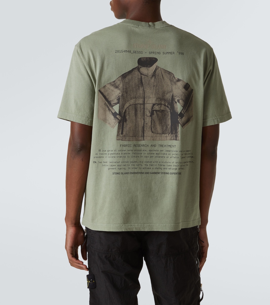 Camiseta de jersey de algodón con logo | Stone Island