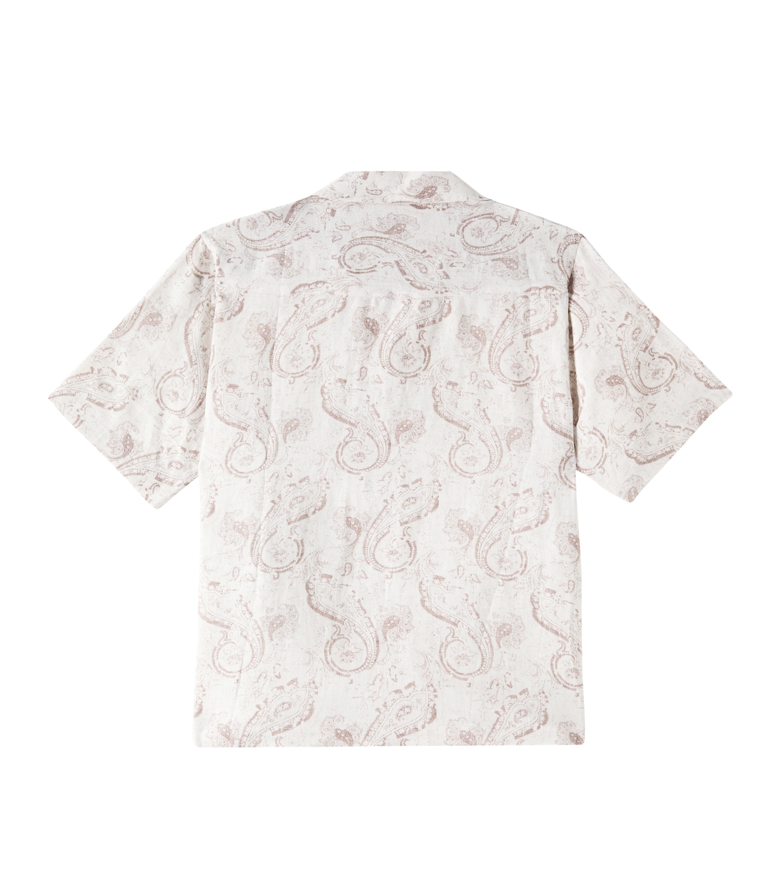 Chemise en lin à motif cachemire | Brunello Cucinelli Kids