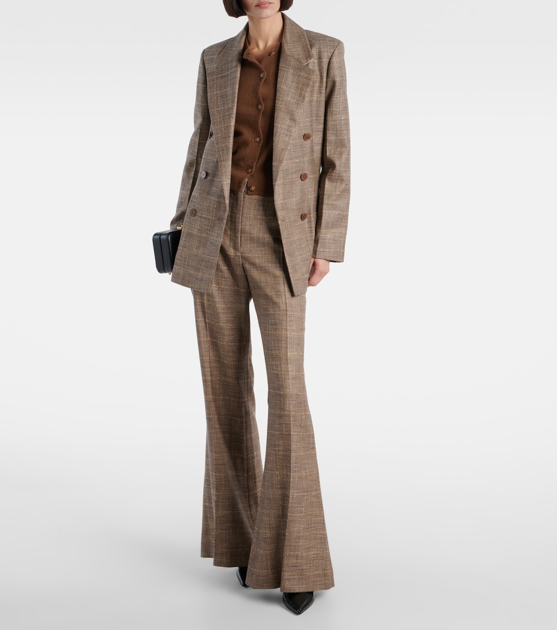Castel checked wool-blend blazer | Joseph