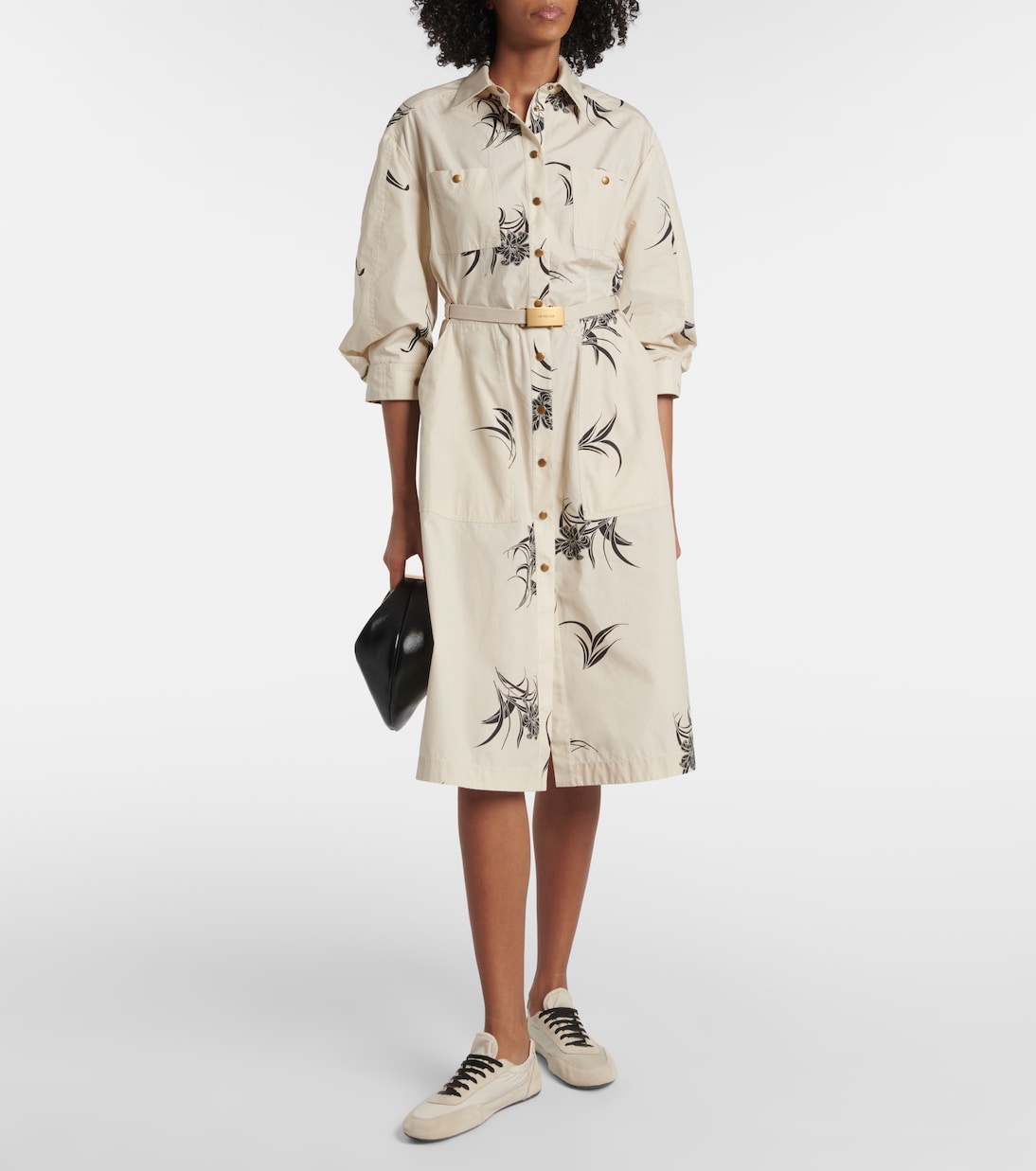 Abito chemisier in popeline di cotone | Moncler