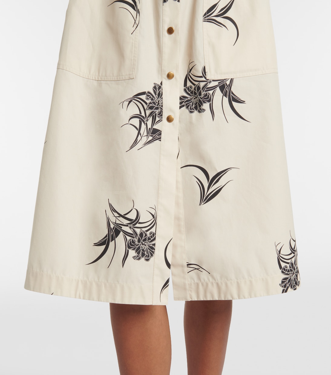 Abito chemisier in popeline di cotone | Moncler