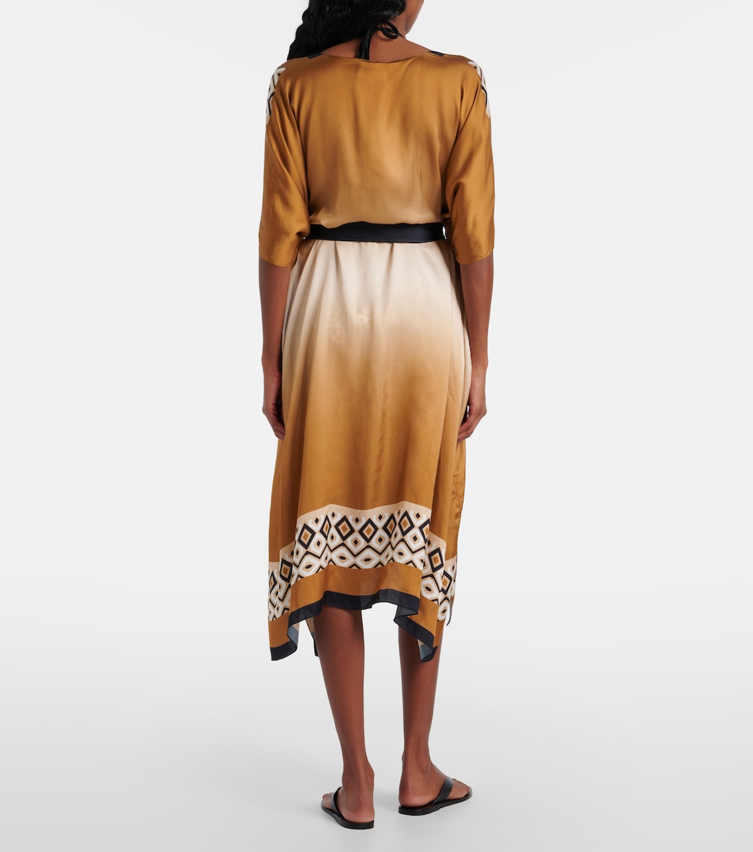 Robe de plage Dany imprimée en satin | Max Mara