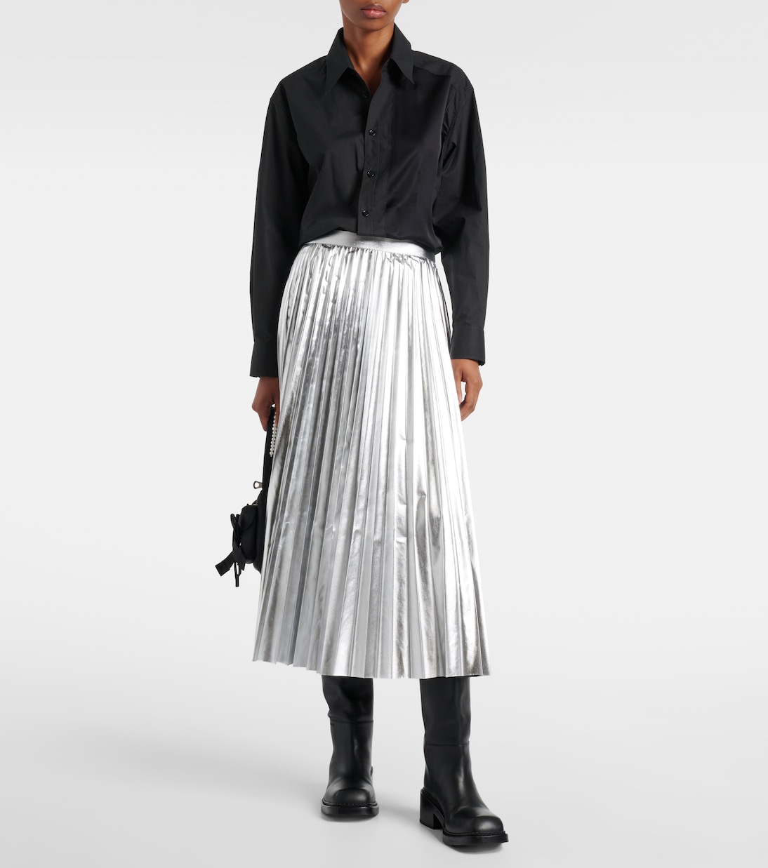 Gonna midi metallizzata | Junya Watanabe