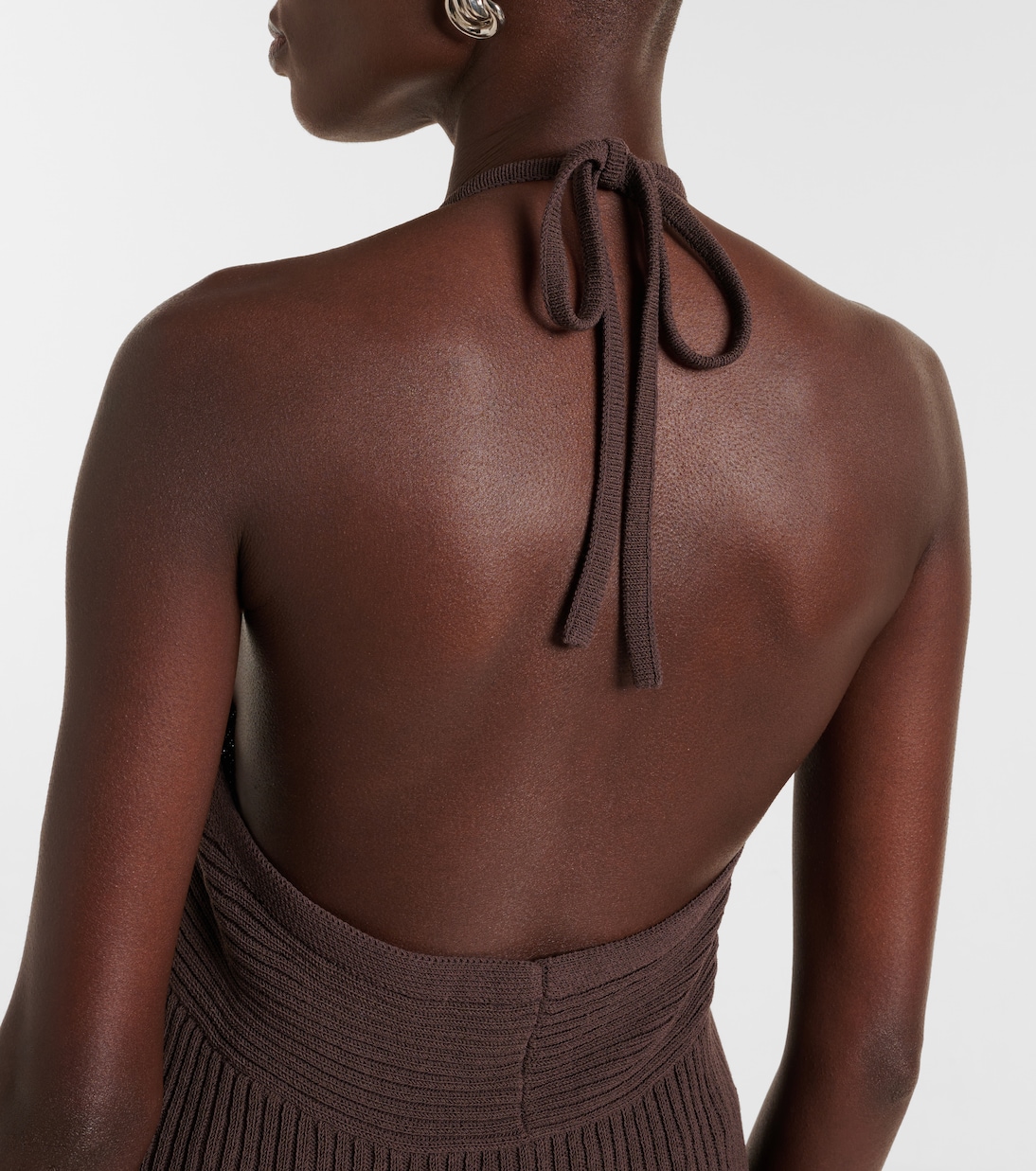 Halterneck cotton-blend top | Vince