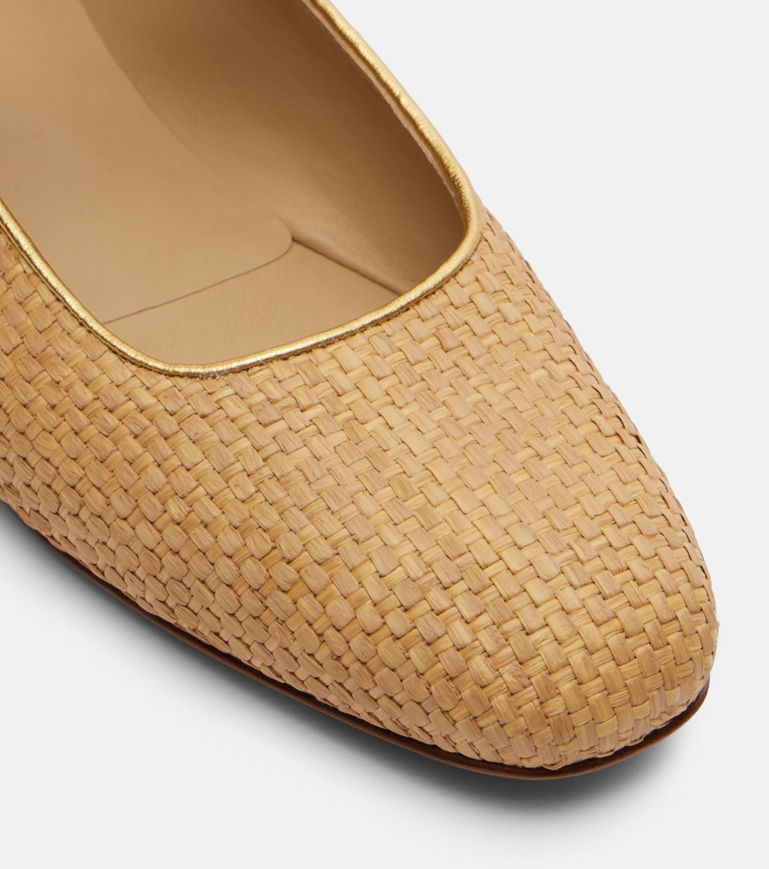 Mary-Jane-Ballerinas aus Raffiabast  | Le Monde Béryl