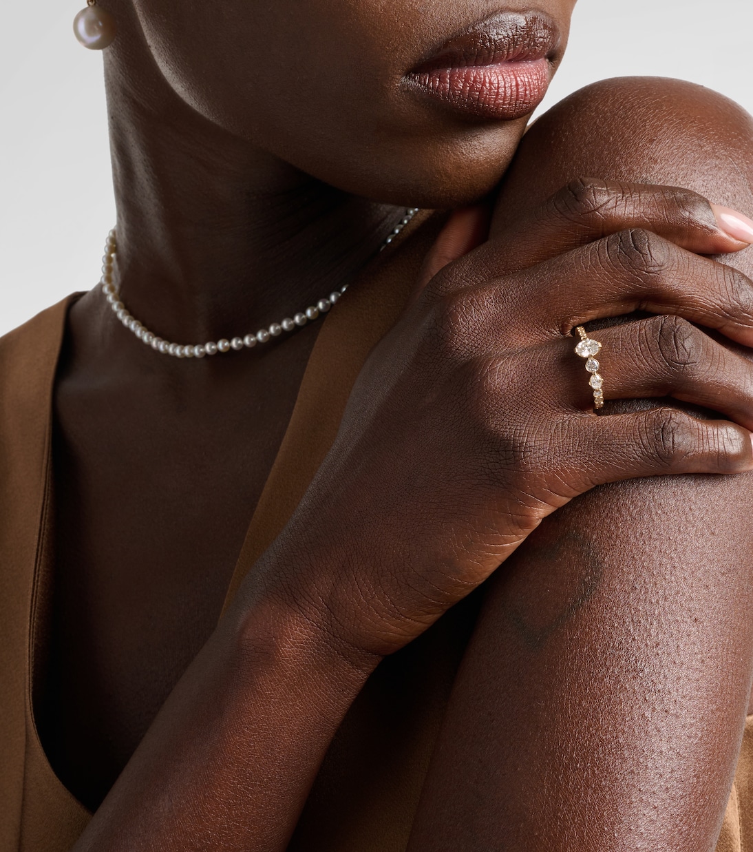 Ensemble De Sky 18kt gold ring with diamonds | Sophie Bille Brahe