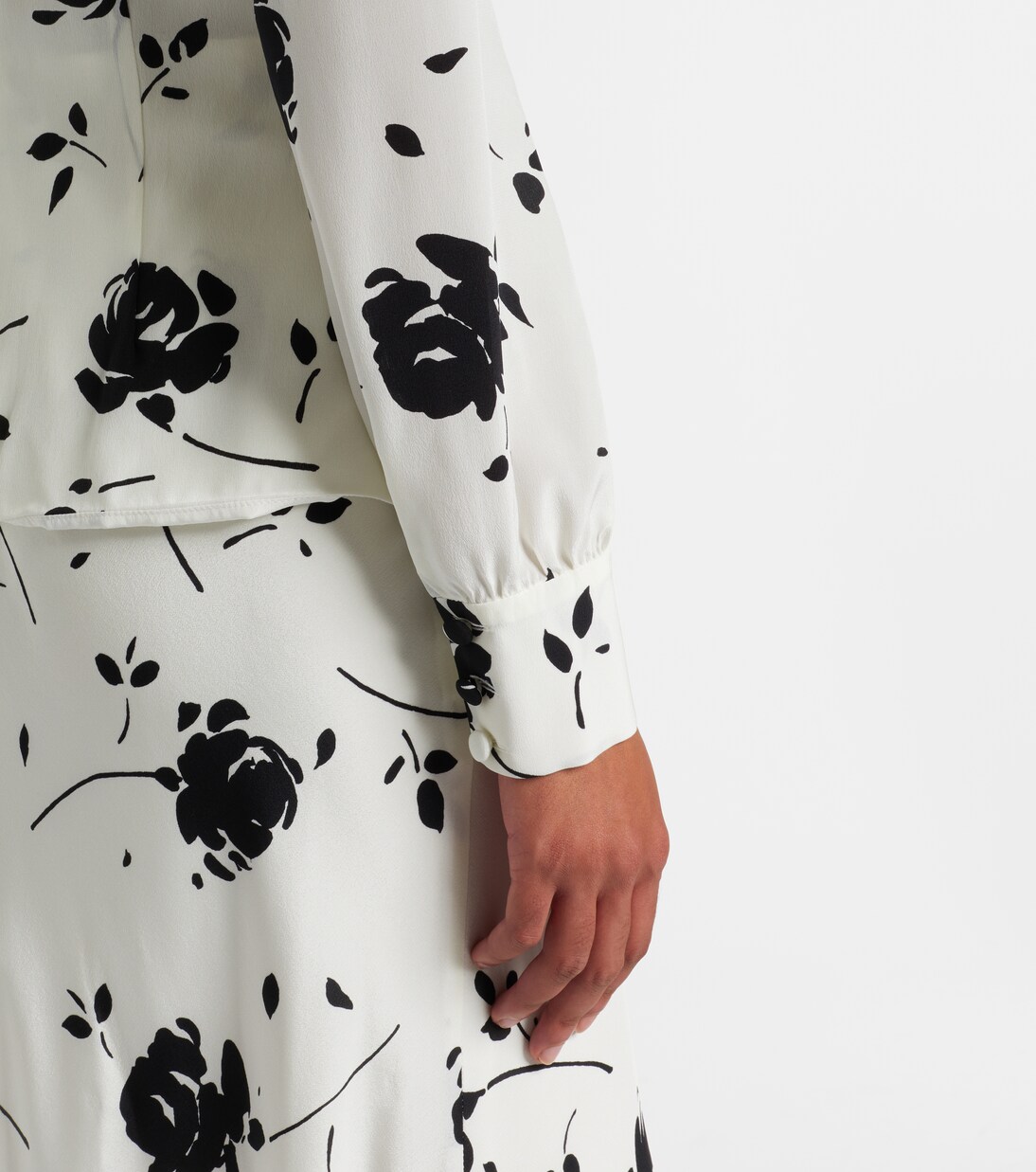 Floral silk midi dress | Alessandra Rich
