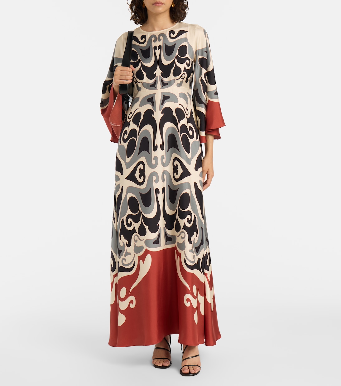 Phoenix Placée silk twill maxi dress | La DoubleJ