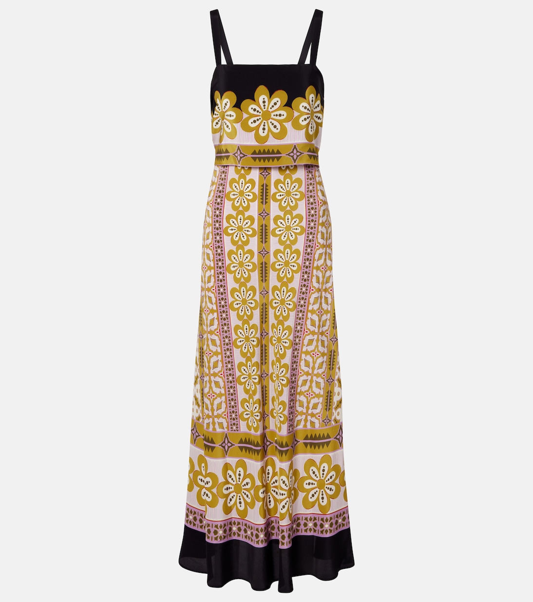 Printed silk crêpe de chine maxi dress | La DoubleJ