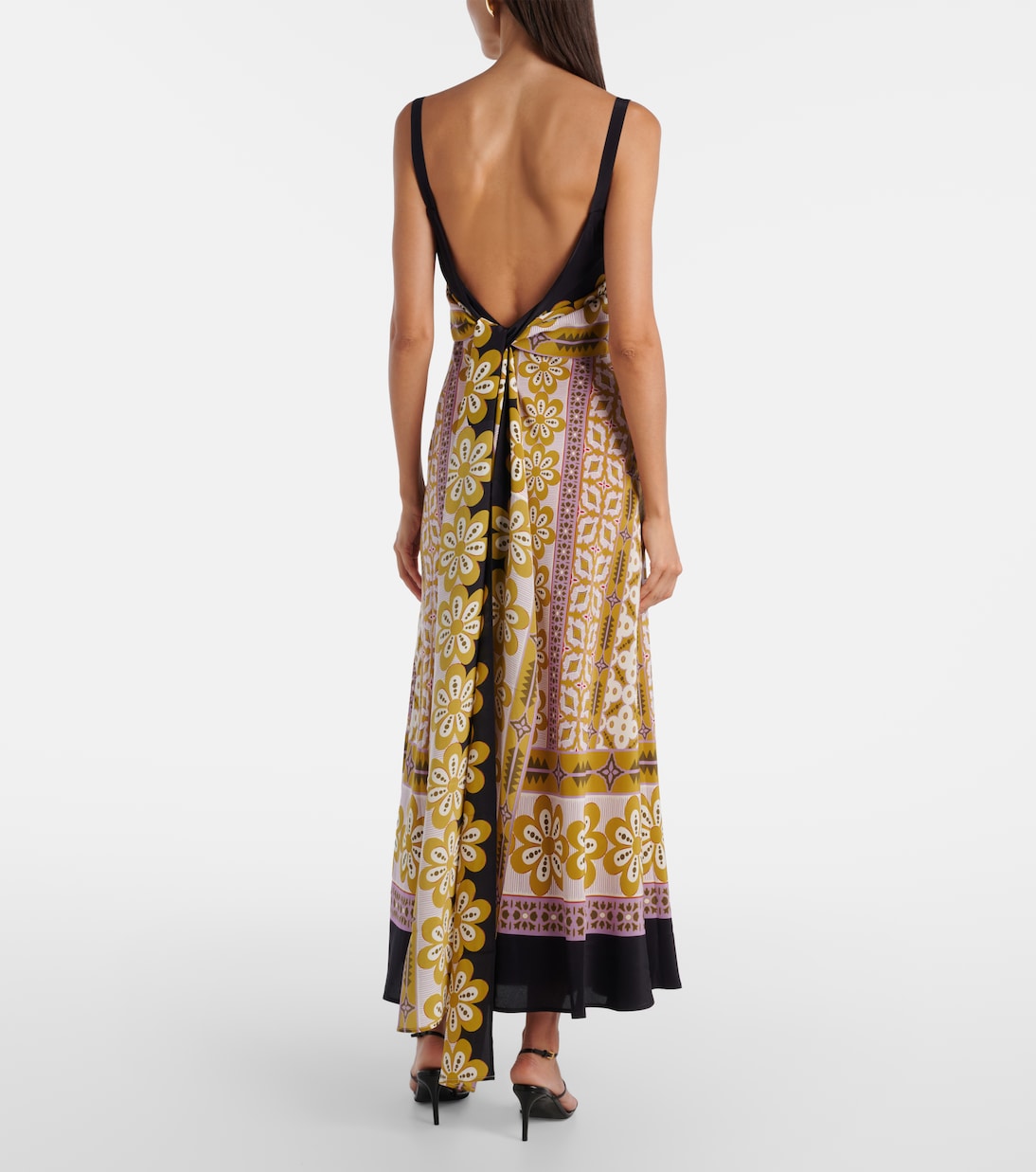 Printed silk crêpe de chine maxi dress | La DoubleJ