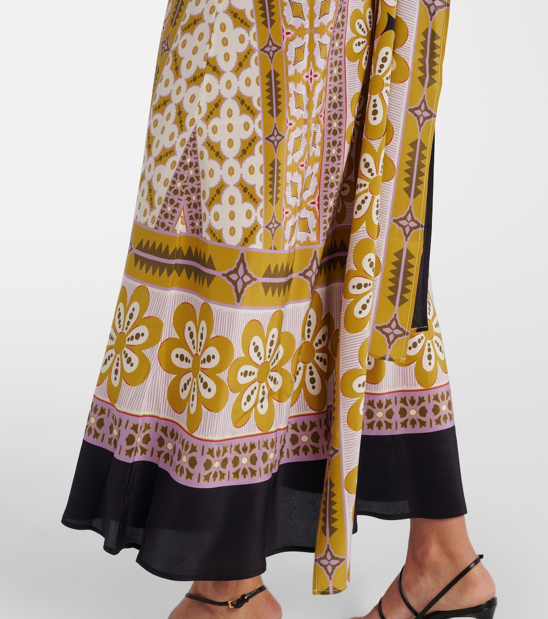 Printed silk crêpe de chine maxi dress | La DoubleJ
