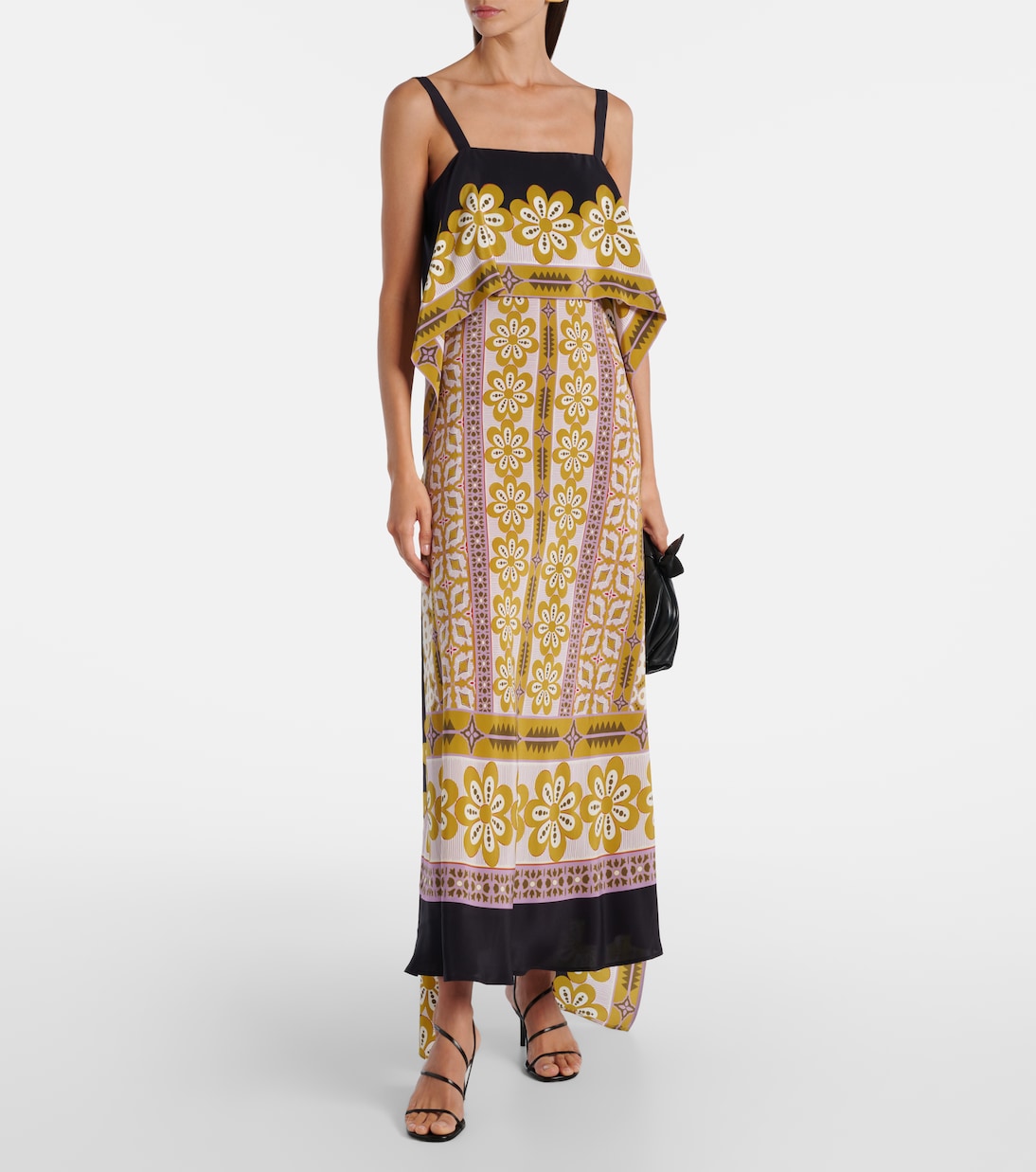 Printed silk crêpe de chine maxi dress | La DoubleJ