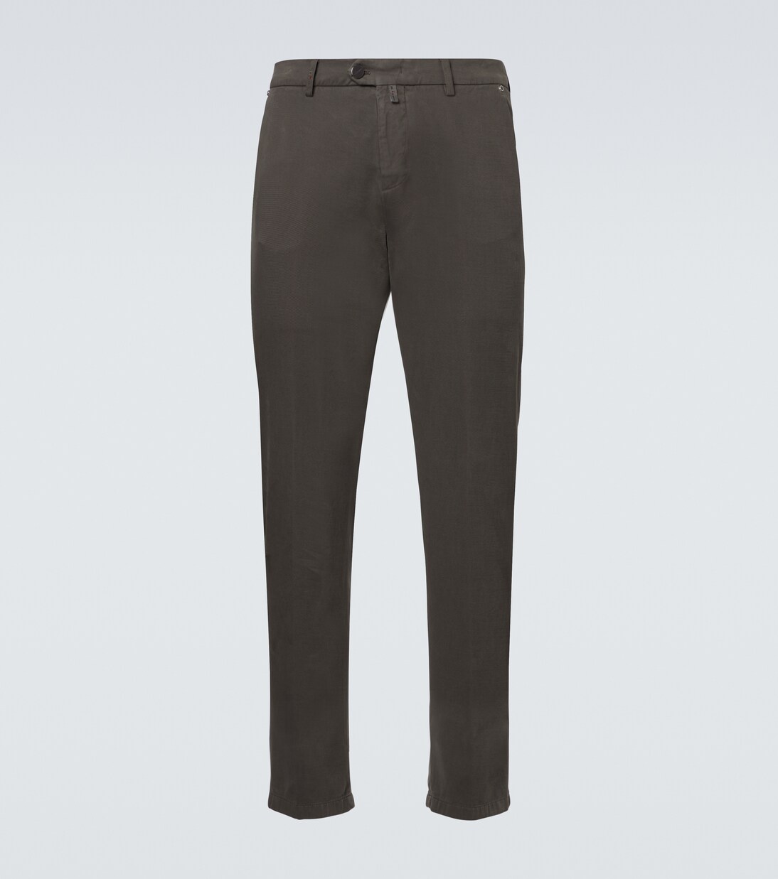Cotton and cashmere slim chinos | Kiton