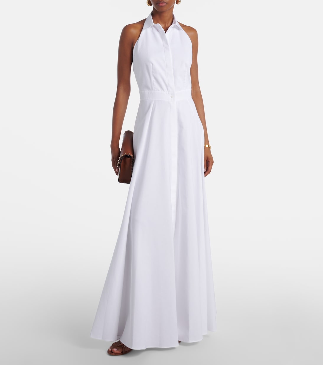 Maxikleid aus Baumwollpopeline | Ralph Lauren Collection