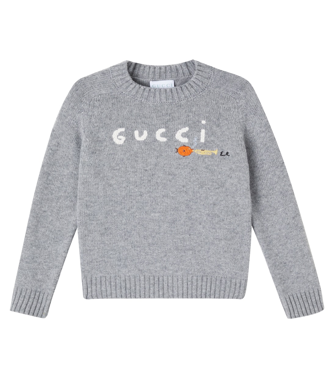 x Euan Roberts logo wool sweater | Gucci Kids