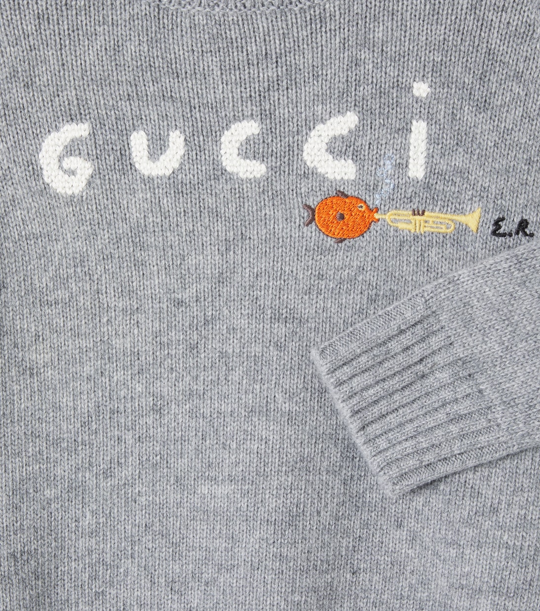 x Euan Roberts logo wool sweater | Gucci Kids