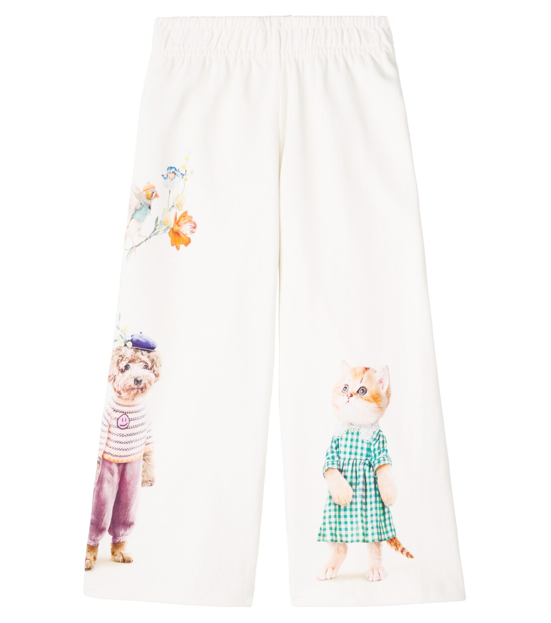 Aurita printed cotton jersey sweatpants | Molo