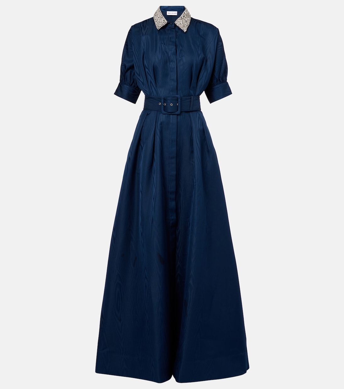 Hemdblusenkleid Cielo aus Seide mit Kristallen | Rebecca Vallance
