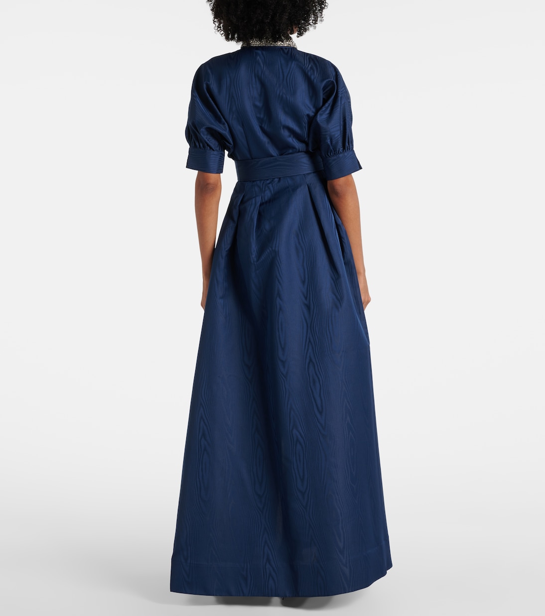Hemdblusenkleid Cielo aus Seide mit Kristallen | Rebecca Vallance