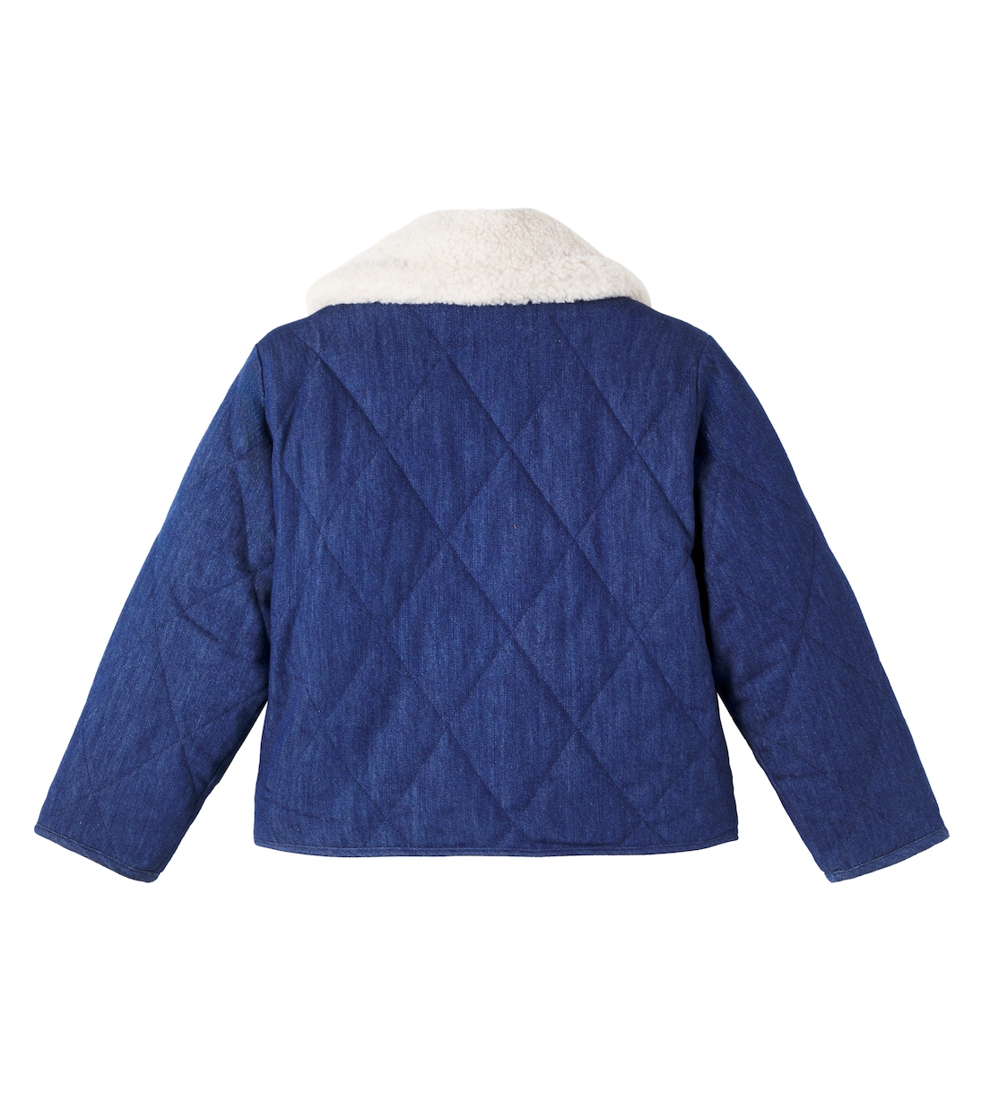 New Anna cotton denim quilted jacket | C'era Una Volta