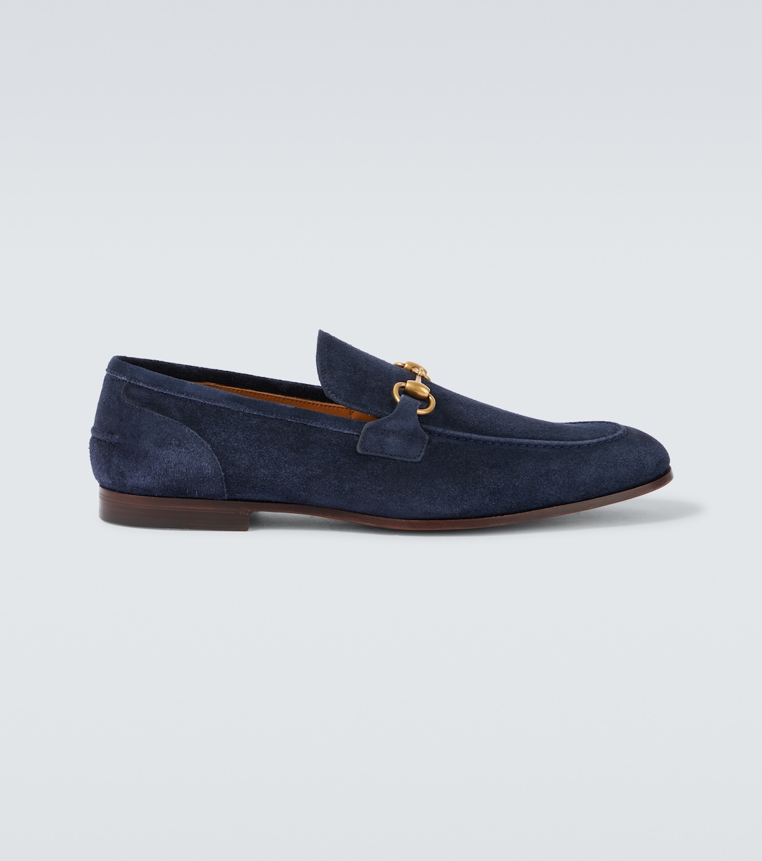 Loafers Gucci Jordaan Horsebit aus Veloursleder | Gucci