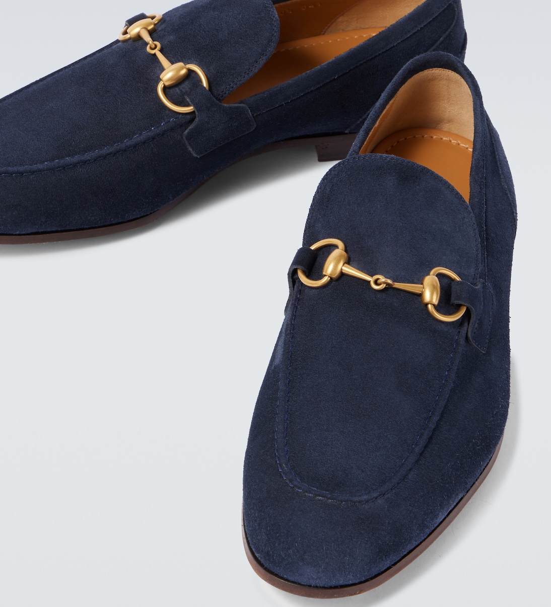 Loafers Gucci Jordaan Horsebit aus Veloursleder | Gucci