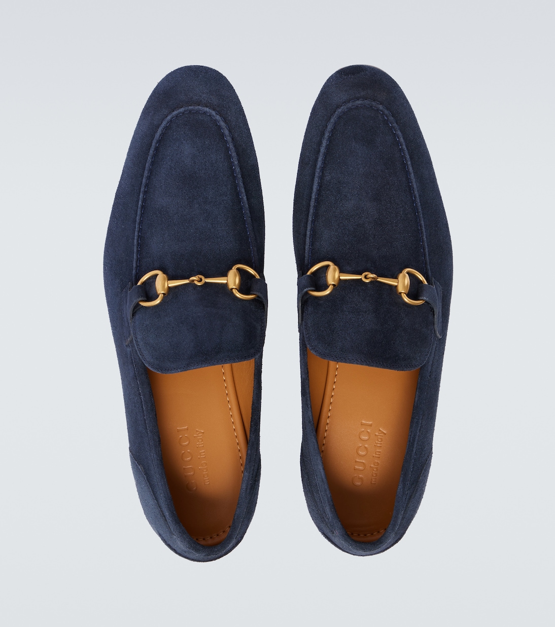 Loafers Gucci Jordaan Horsebit aus Veloursleder | Gucci