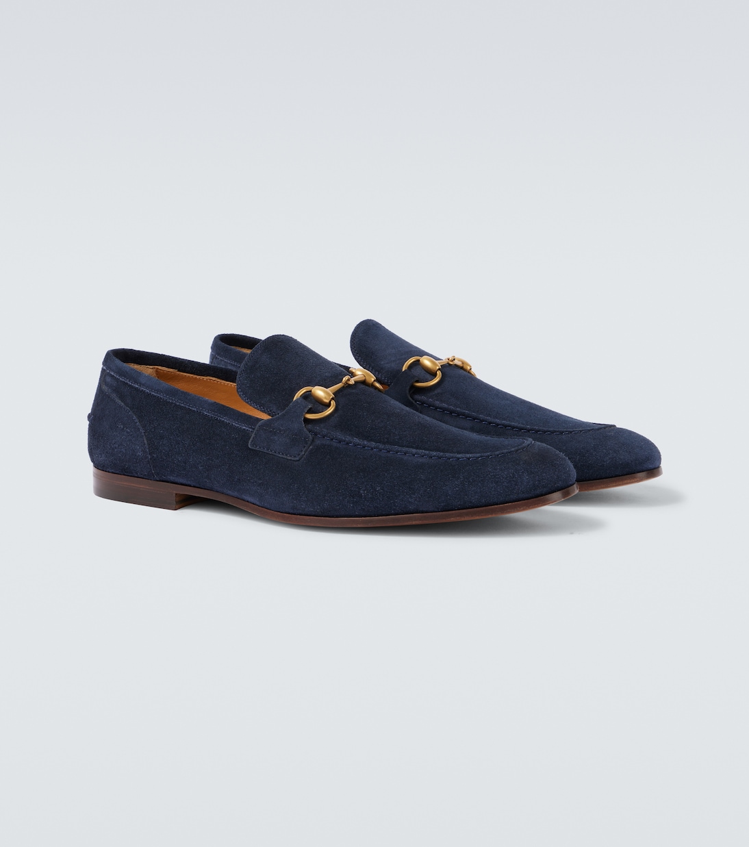 Loafers Gucci Jordaan Horsebit aus Veloursleder | Gucci