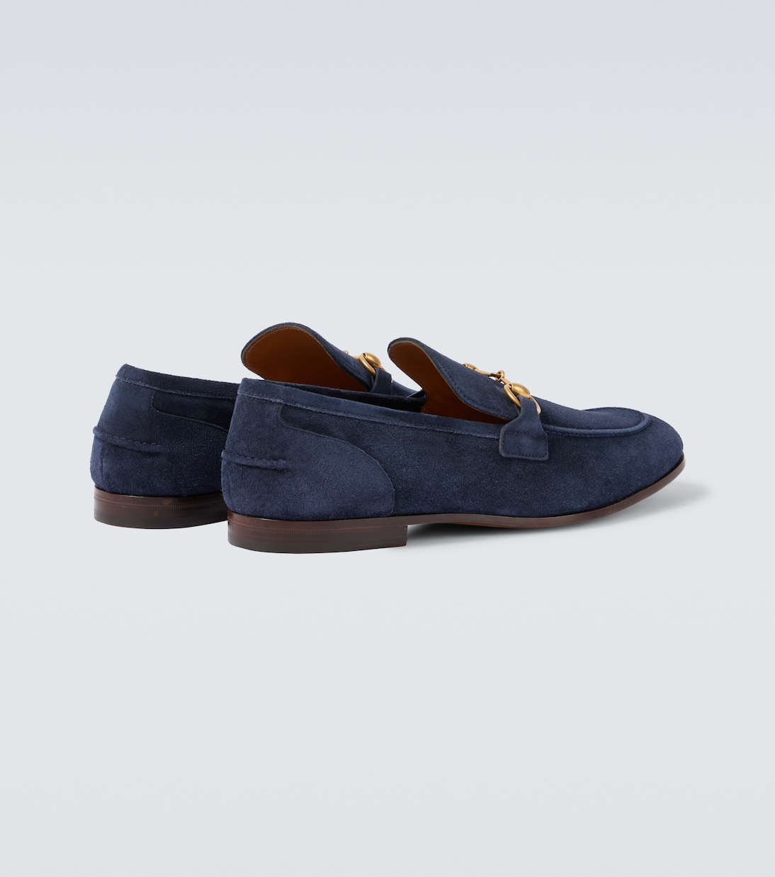 Loafers Gucci Jordaan Horsebit aus Veloursleder | Gucci