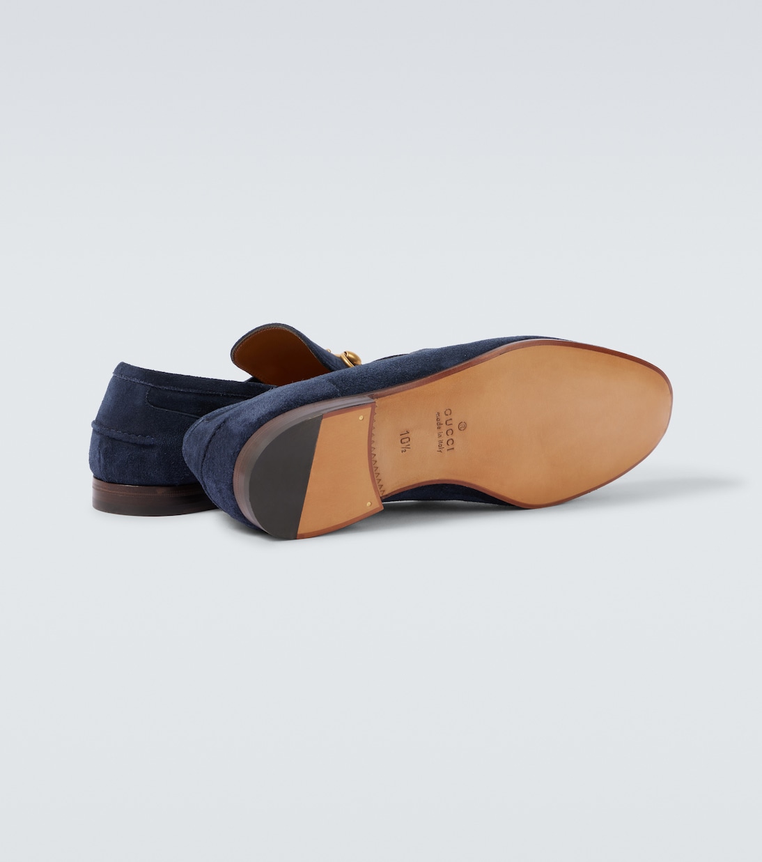 Loafers Gucci Jordaan Horsebit aus Veloursleder | Gucci