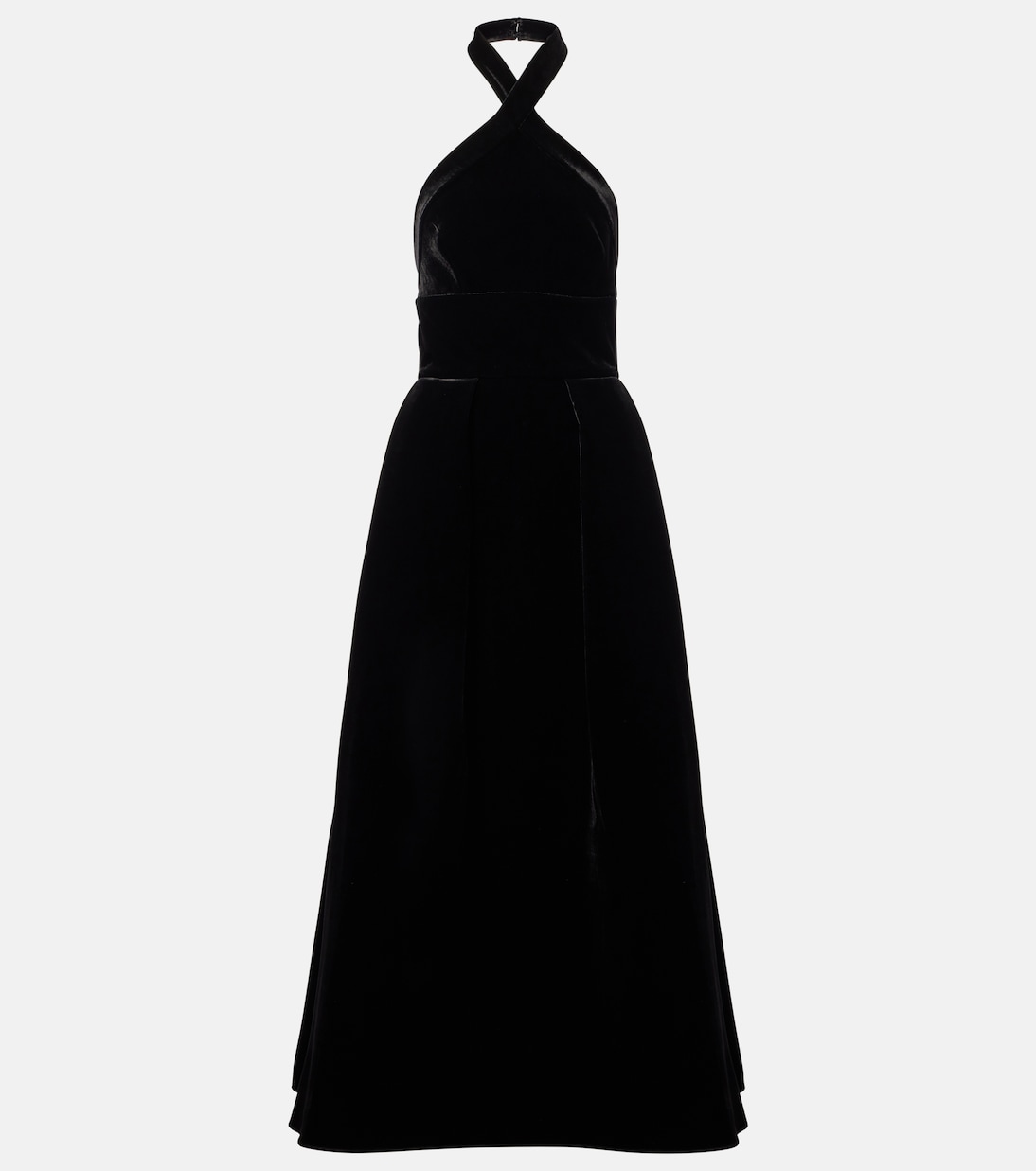 Halterneck velvet gown | Elie Saab