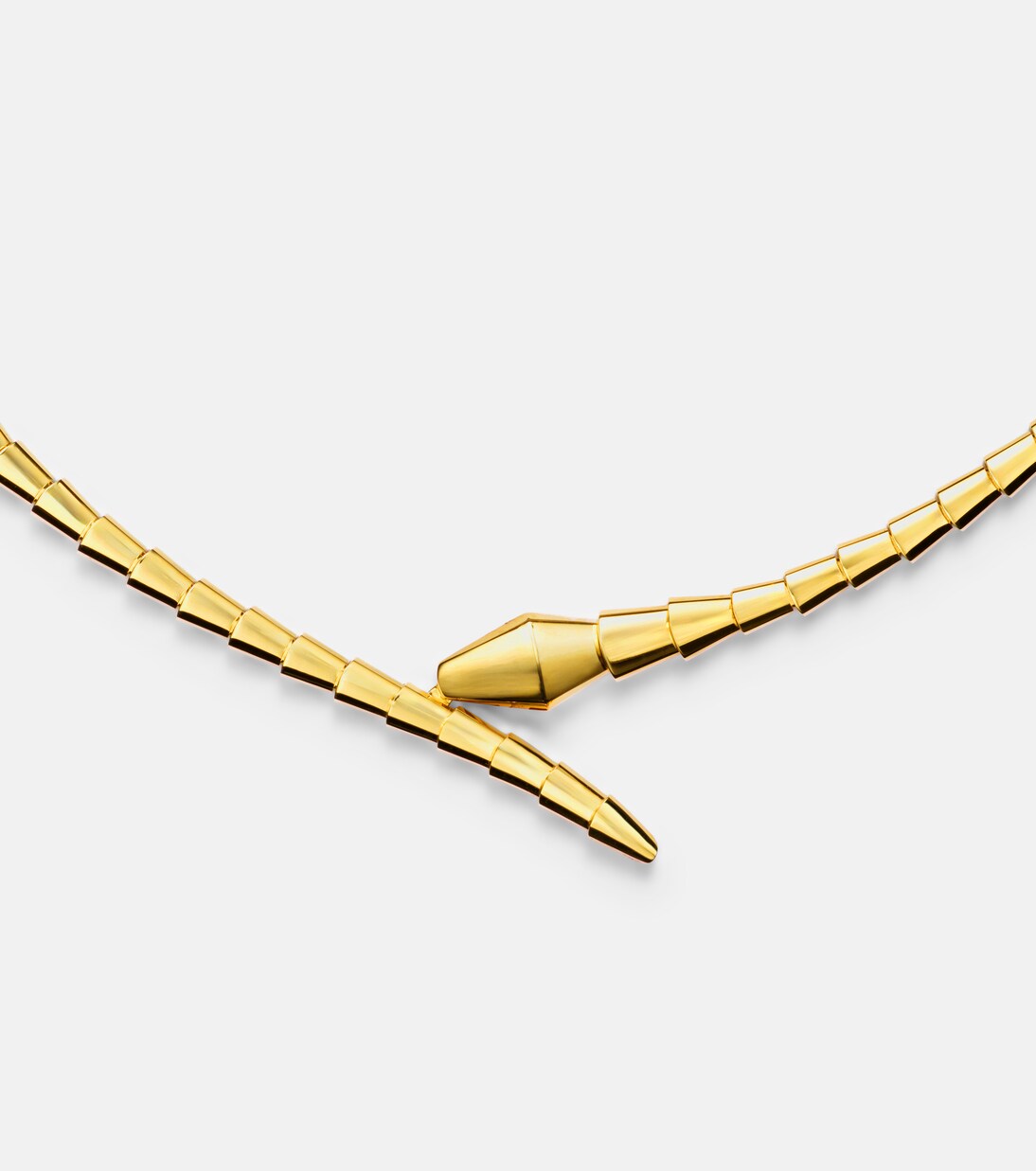 SINGULARU Collana Choker Tape Placcata Oro 18kt - Girocollo A Maglia Larga 8mm Per Donna, Acciaio Inossidabile