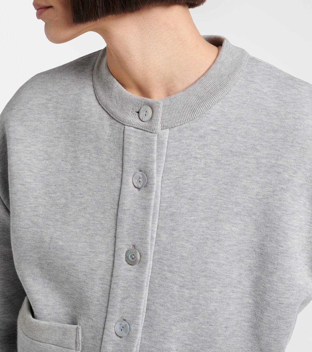 Web Stripe cotton-blend jersey cardigan | Gucci