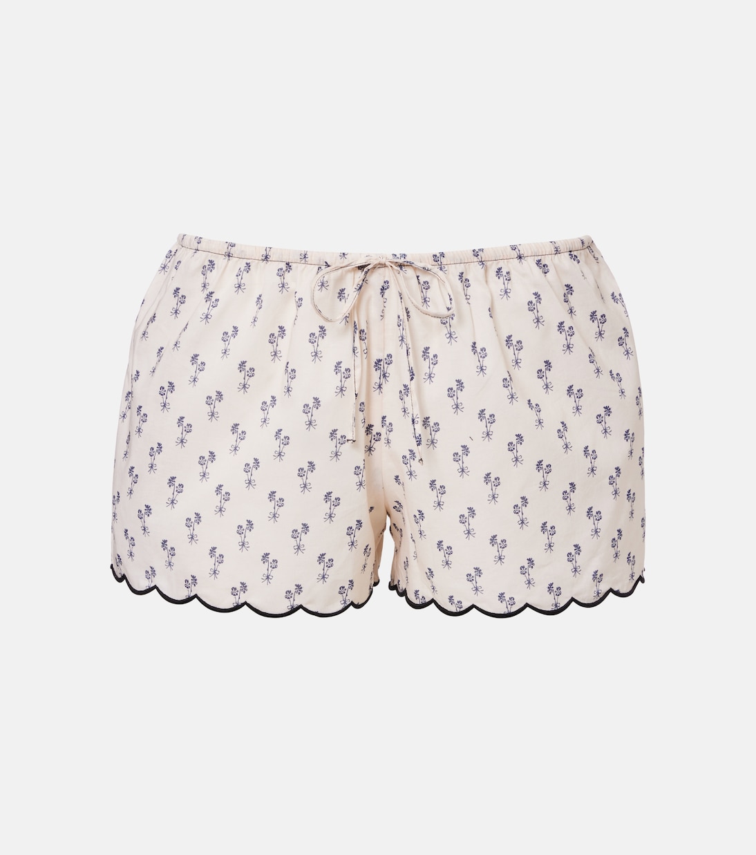 Cynthia floral scalloped cotton shorts | Montce