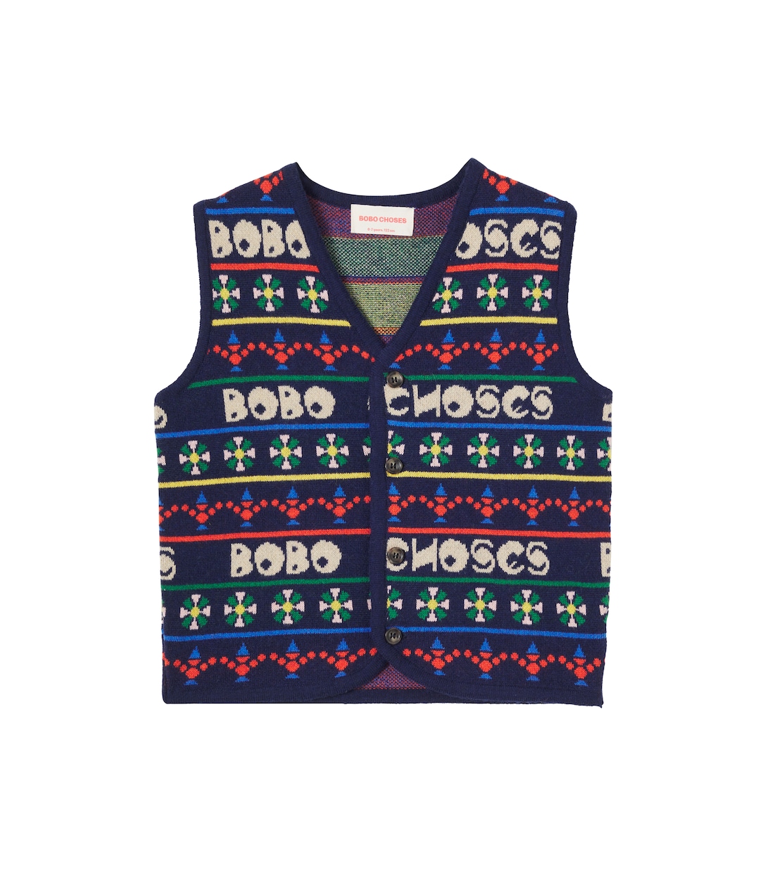 Buttoned sweater vest | Bobo Choses
