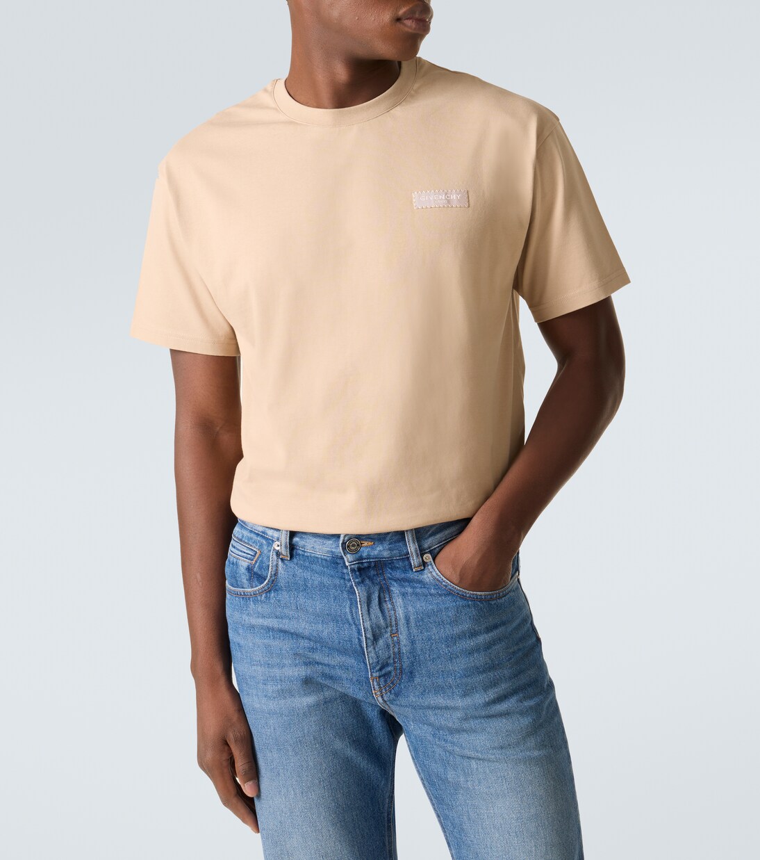 T-shirt in jersey di cotone con logo | Givenchy